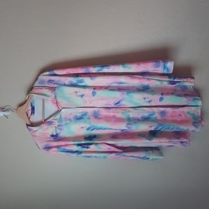 Comfortable Tie-Dye Polyster/Spandex Shirt